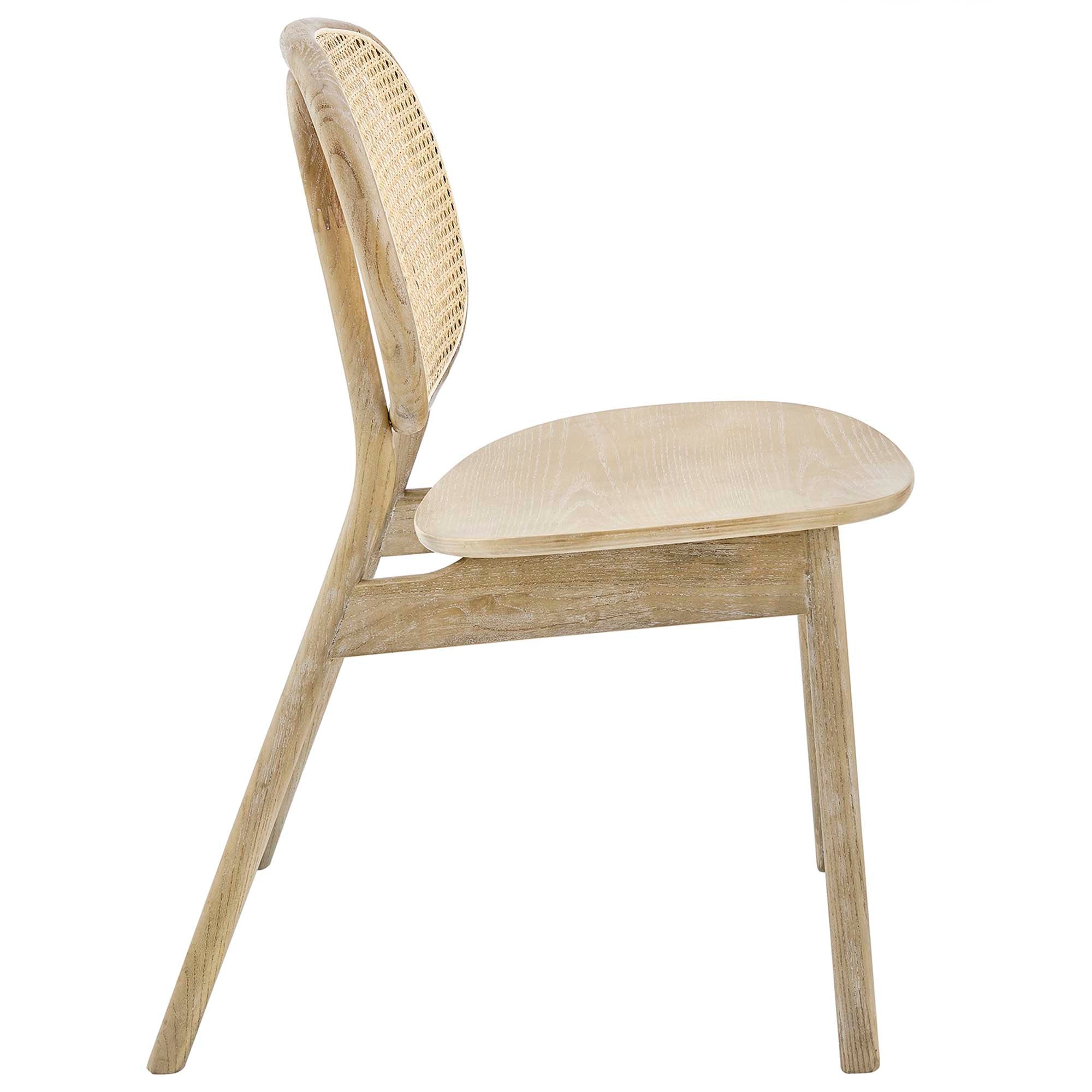 Malina Wood Dining Side Chair Set of 2 - Gray
