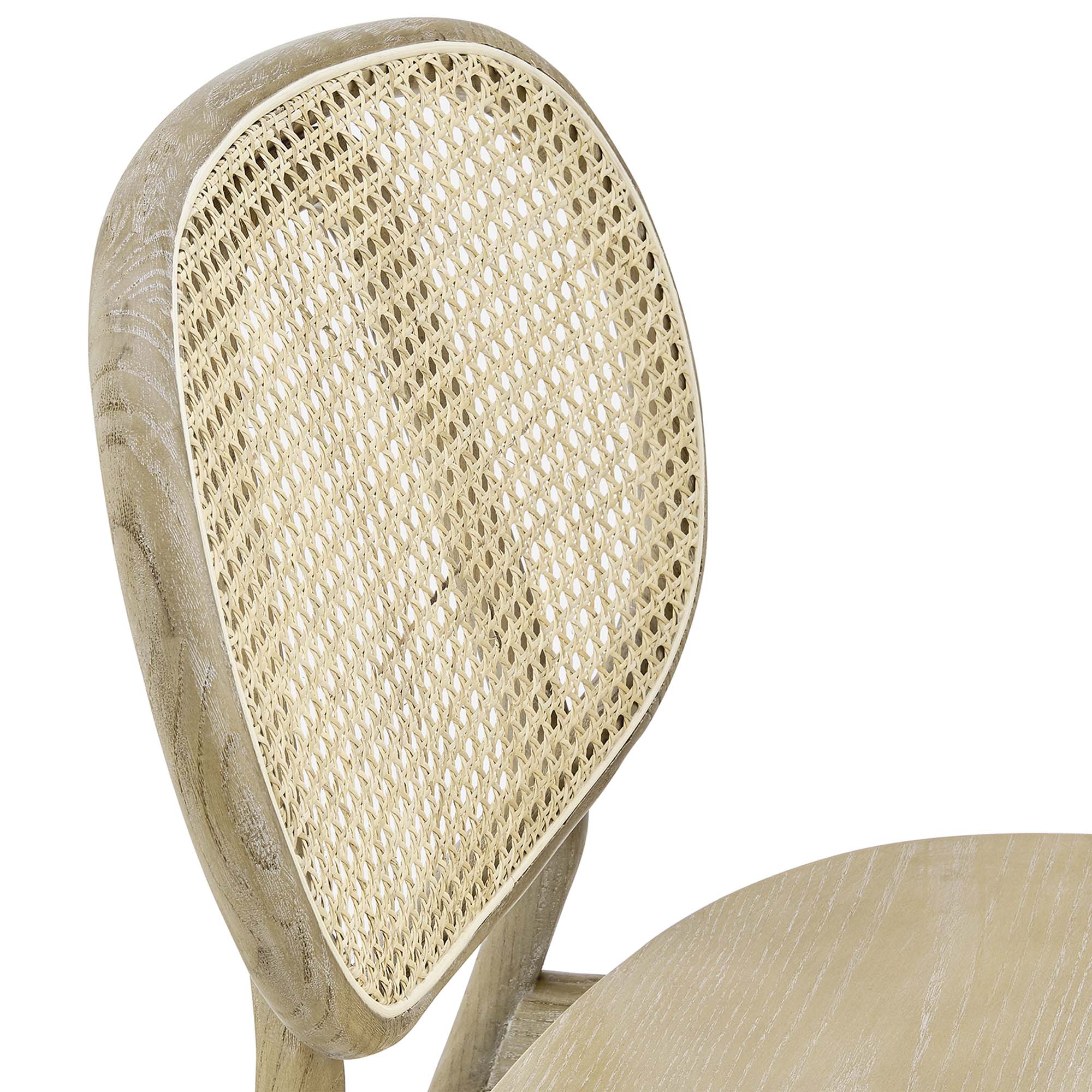 Malina Wood Dining Side Chair Set of 2 - Gray