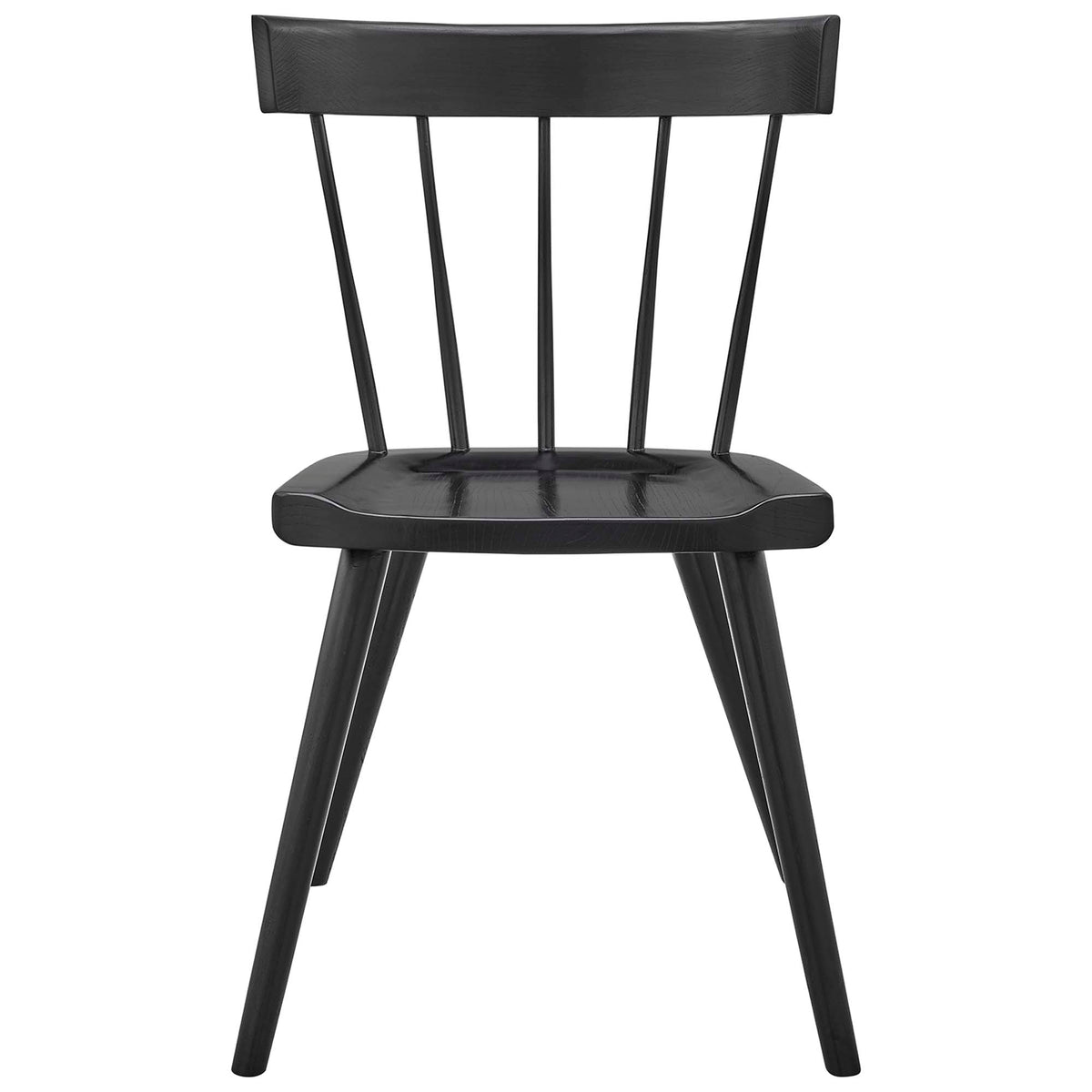 Sutter Wood Dining Side Chair Set of 2 - Black