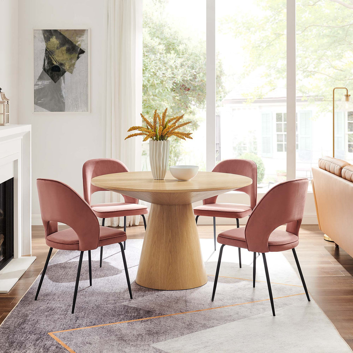 Provision 47" Round Dining Table - Oak