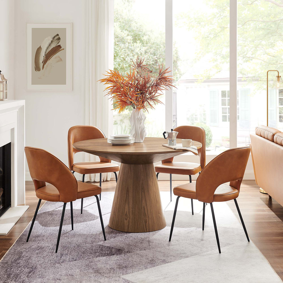 Provision 47" Round Dining Table - Walnut