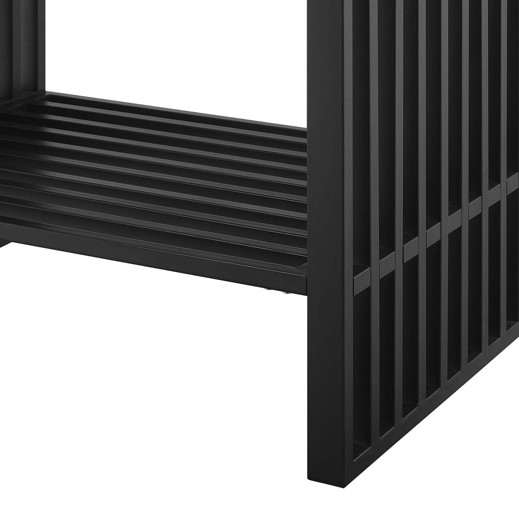 Gridiron 30" Bathroom Vanity - White Black