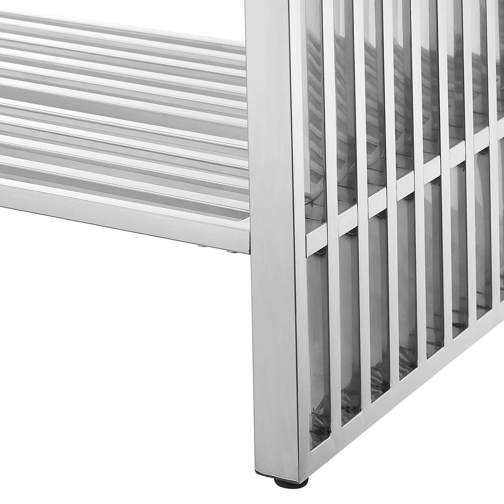 Gridiron 48" Bathroom Vanity - White Silver