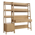 Bixby 2-Piece Wood Office Desk and Bookshelf - Oak (EEI-6111-OAK)