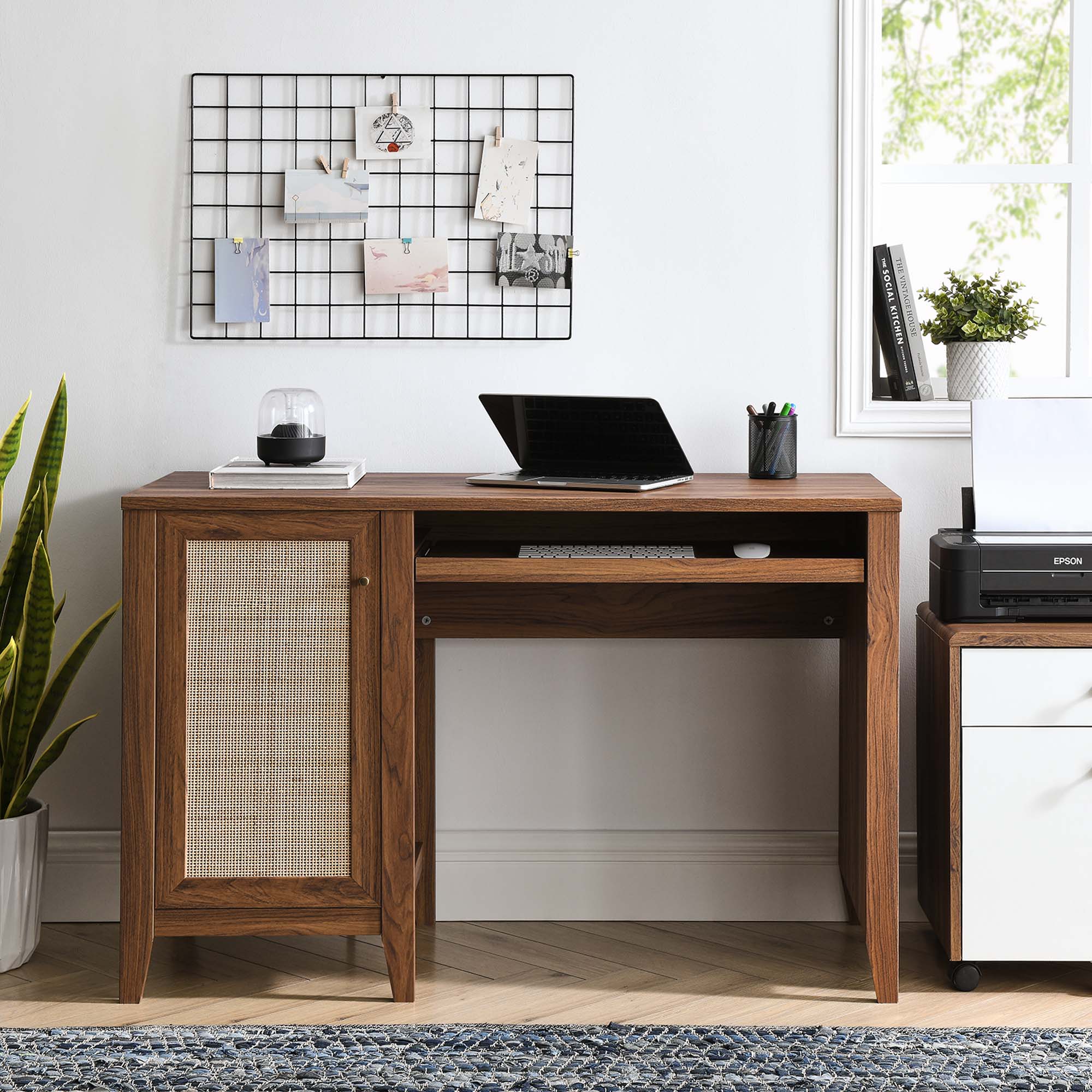 Soma 47" Office Desk - Walnut