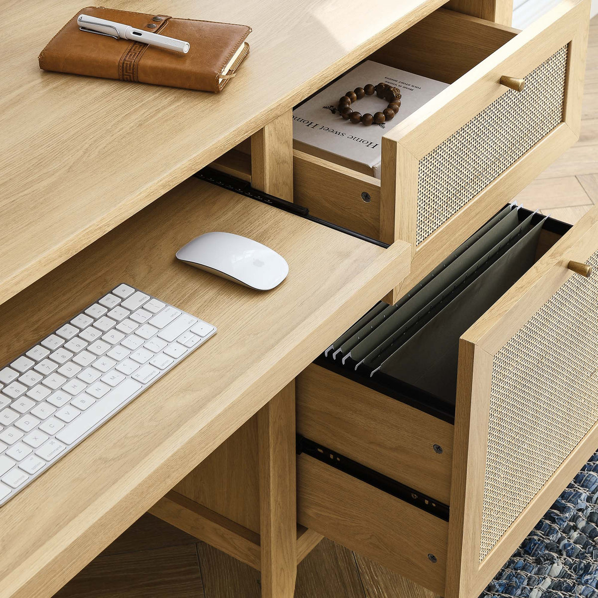 Soma 63" Office Desk - Oak