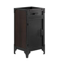 Steamforge 18" Bathroom Vanity Cabinet (Sink Basin Not Included) - Black Walnut