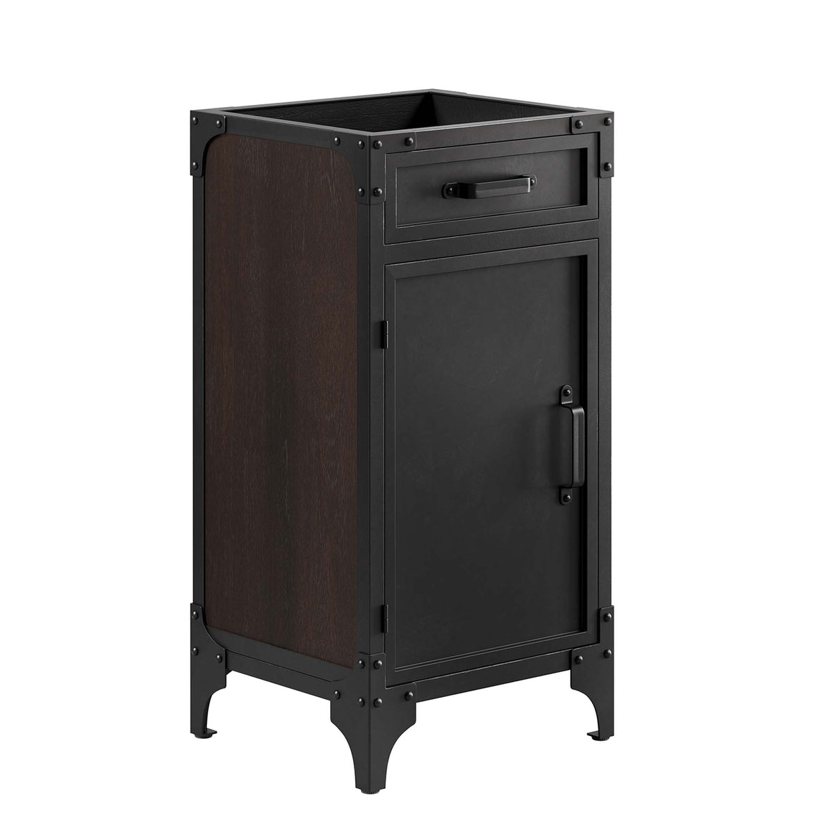 Steamforge 18" Bathroom Vanity - White black