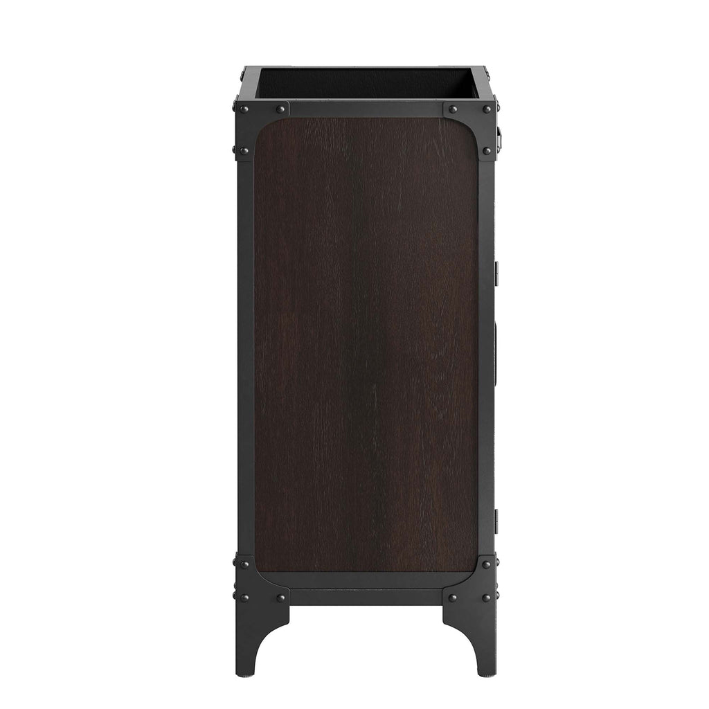 Steamforge 18" Bathroom Vanity - Black Black