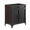 Steamforge 30" Bathroom Vanity Cabinet (Sink Basin Not Included) - Black Walnut