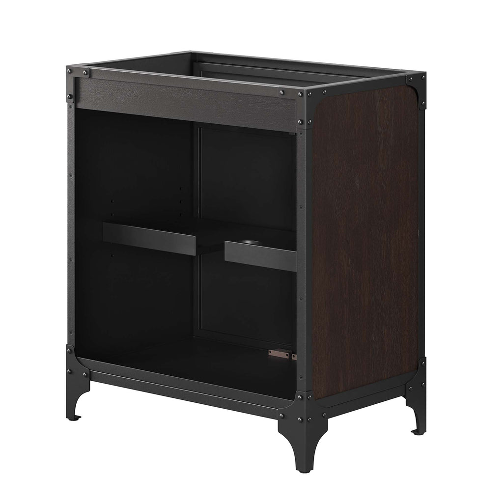 Steamforge 30" Bathroom Vanity Cabinet (Sink Basin Not Included) - Black Walnut