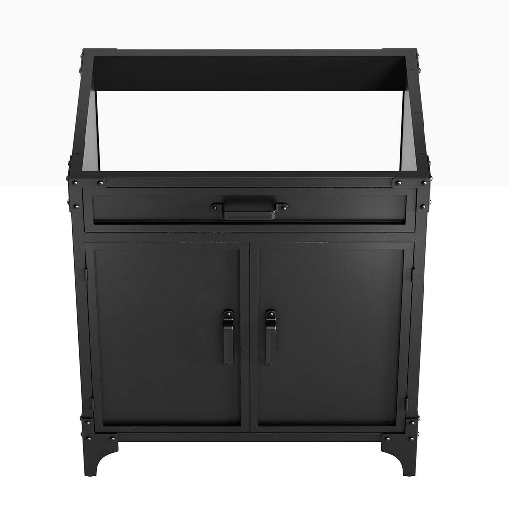 Steamforge 30" Bathroom Vanity Cabinet (Sink Basin Not Included) - Black Walnut