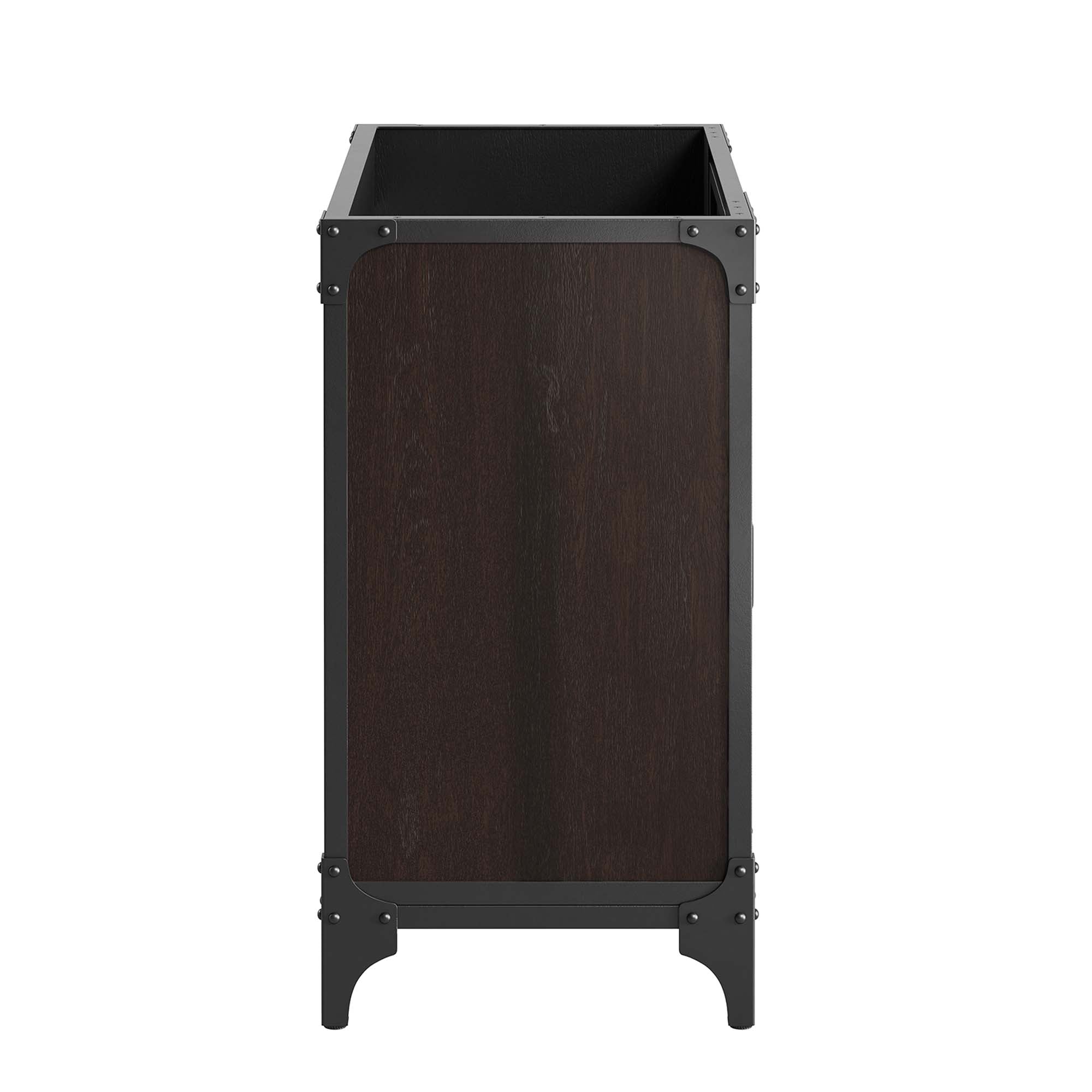 Steamforge 36" Bathroom Vanity Cabinet (Sink Basin Not Included) - Black Walnut
