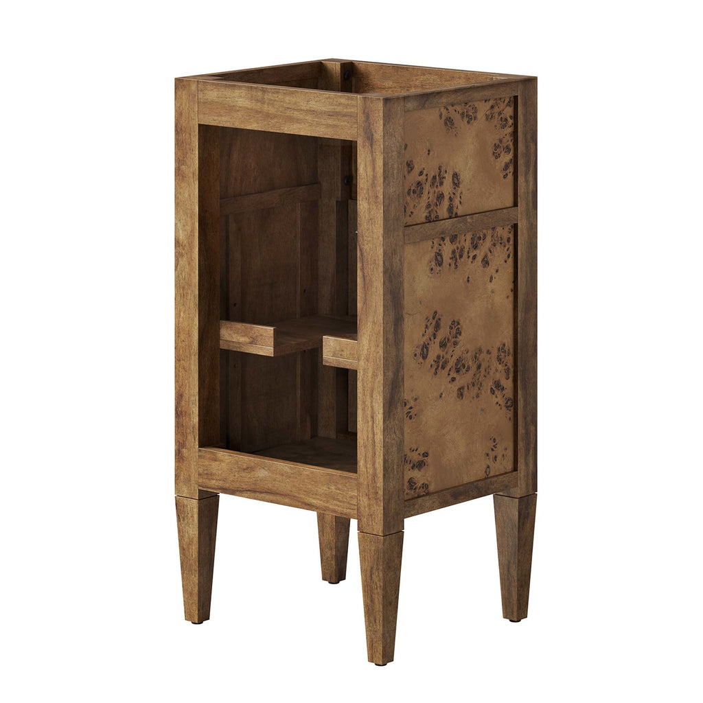 Elysian 18" Wood Bathroom Vanity Cabinet (Sink Basin Not Included) - Brown