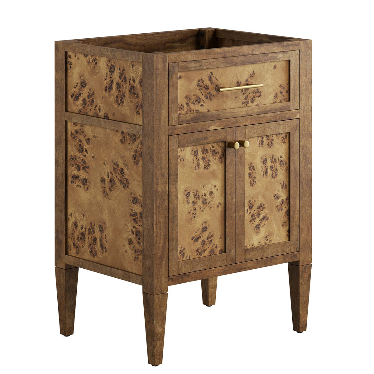 Elysian 24" Wood Bathroom Vanity Cabinet (Sink Basin Not Included) - Brown