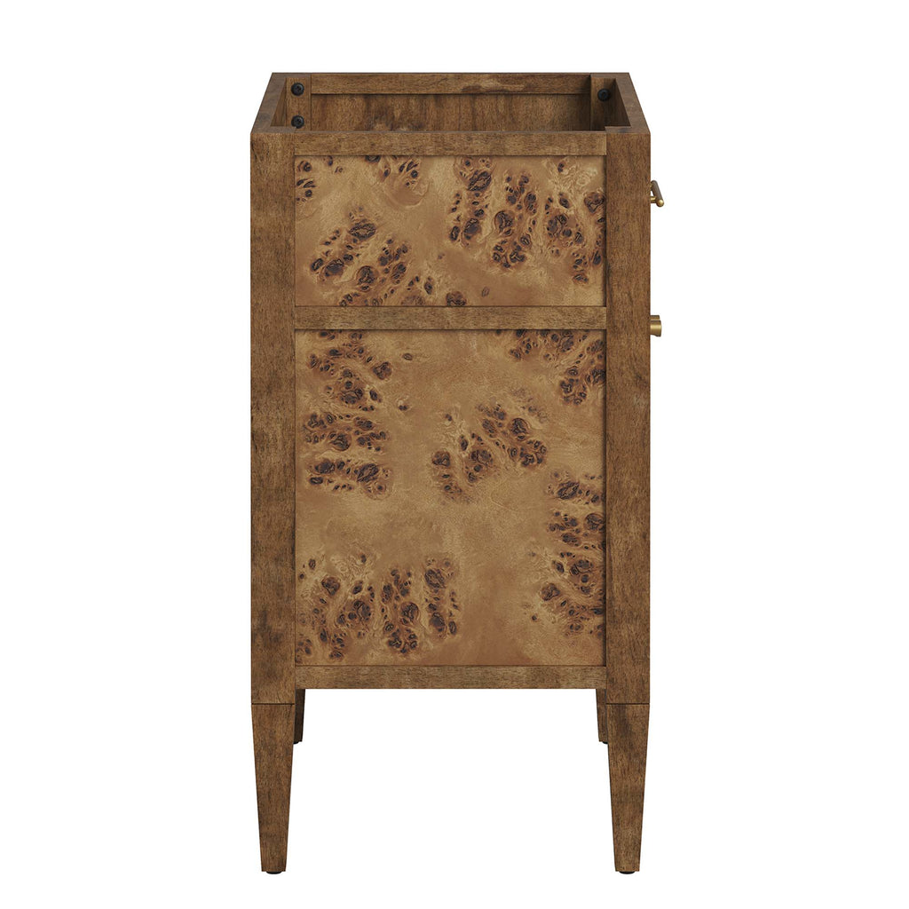 Elysian 24" Wood Bathroom Vanity Cabinet (Sink Basin Not Included) - Brown