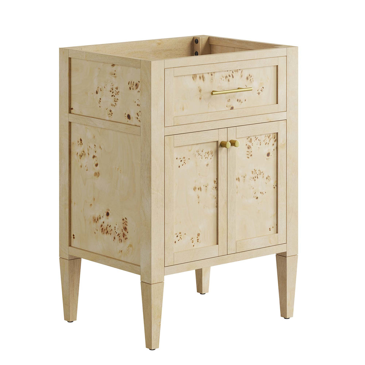 Elysian 24" Wood Bathroom Vanity Cabinet (Sink Basin Not Included) - Burgundy
