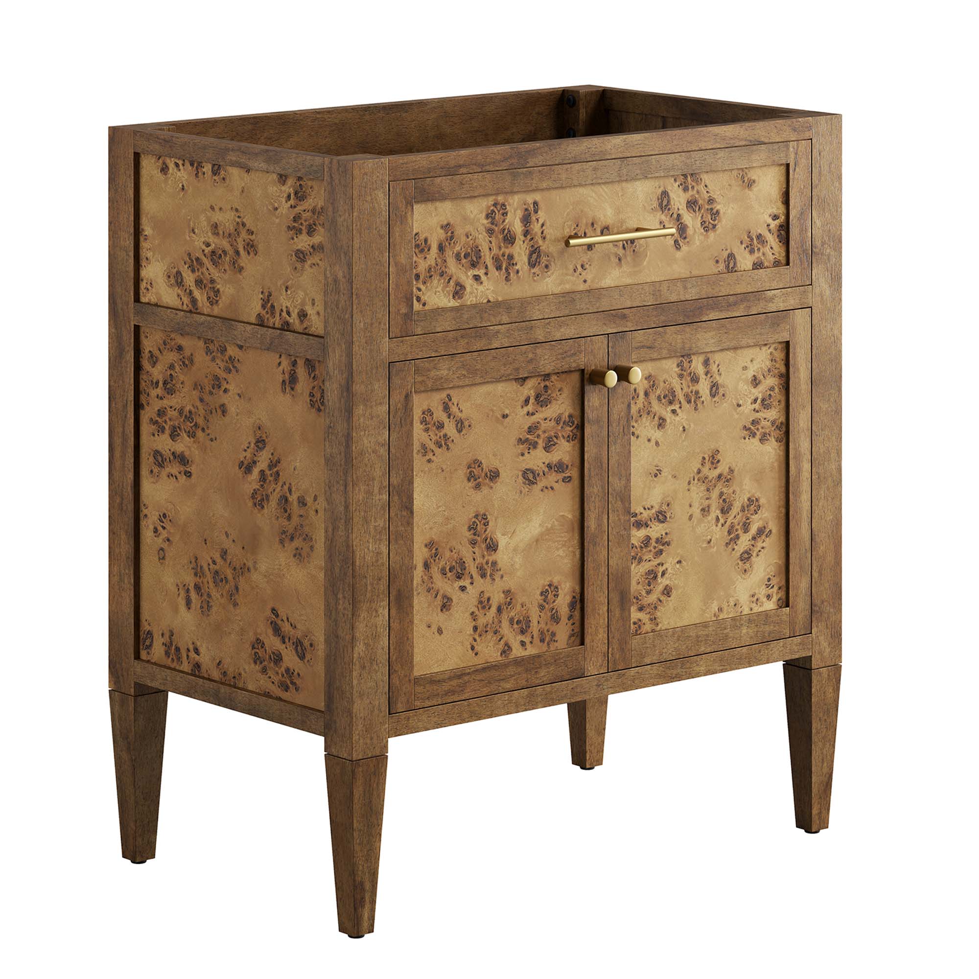 Elysian 30" Bathroom Vanity Cabinet (Sink Basin Not Included) - Brown