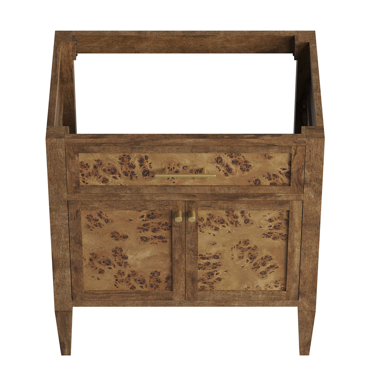 Elysian 30" Bathroom Vanity Cabinet (Sink Basin Not Included) - Brown