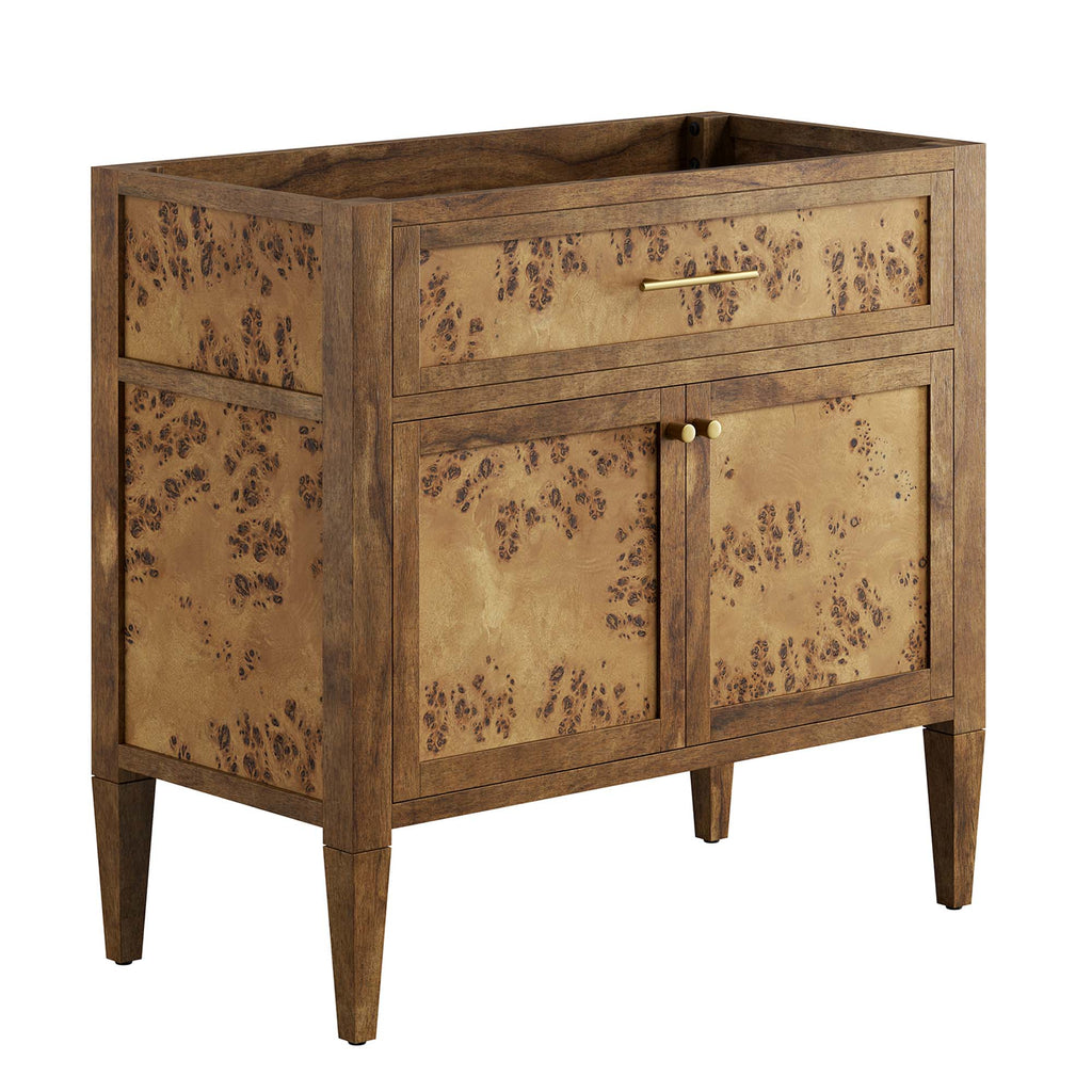 Elysian 36" Wood Bathroom Vanity Cabinet (Sink Basin Not Included) - Brown
