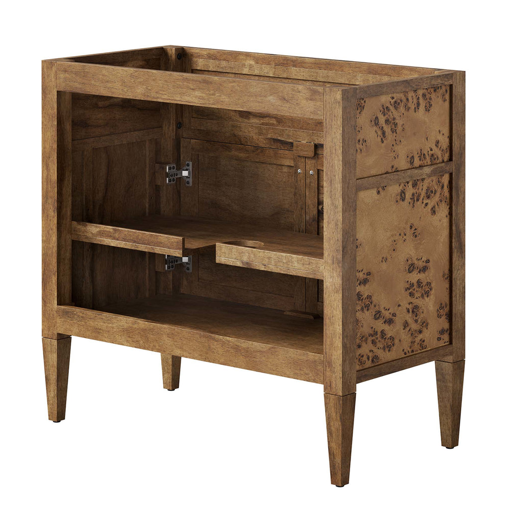 Elysian 36" Wood Bathroom Vanity Cabinet (Sink Basin Not Included) - Brown