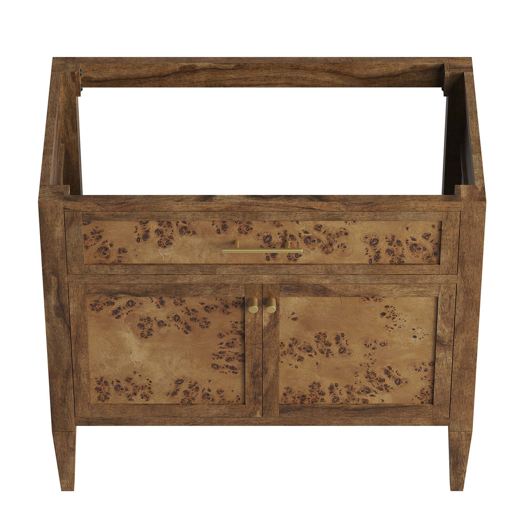 Elysian 36" Wood Bathroom Vanity Cabinet (Sink Basin Not Included) - Brown