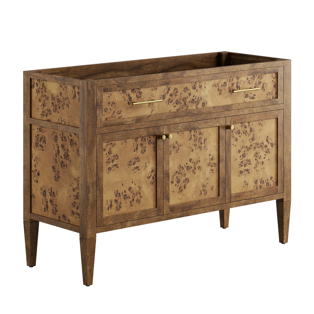 Elysian 48" Wood Bathroom Vanity Cabinet (Sink Basin Not Included) - Brown