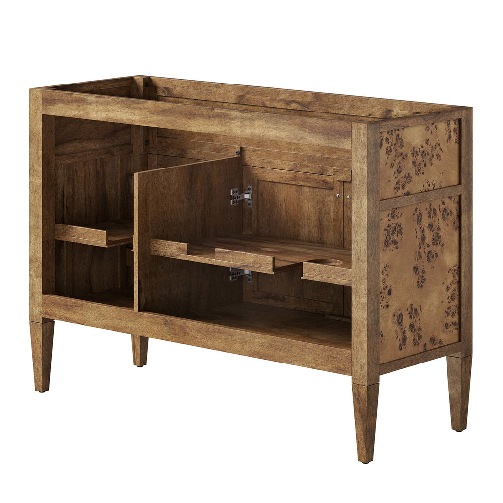 Elysian 48" Wood Bathroom Vanity Cabinet (Sink Basin Not Included) - Brown