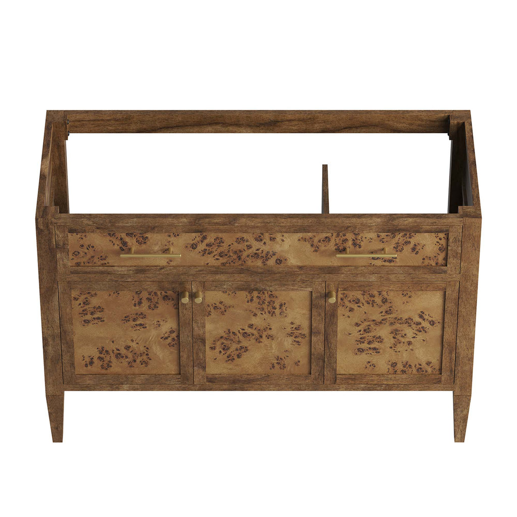 Elysian 48" Wood Bathroom Vanity Cabinet (Sink Basin Not Included) - Brown