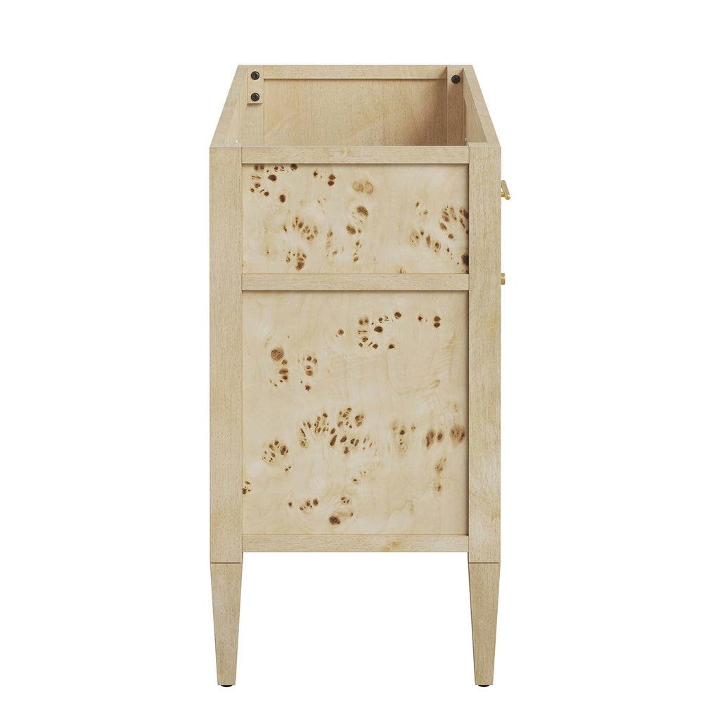 Elysian 48" Wood Bathroom Vanity Cabinet (Sink Basin Not Included) - Burl