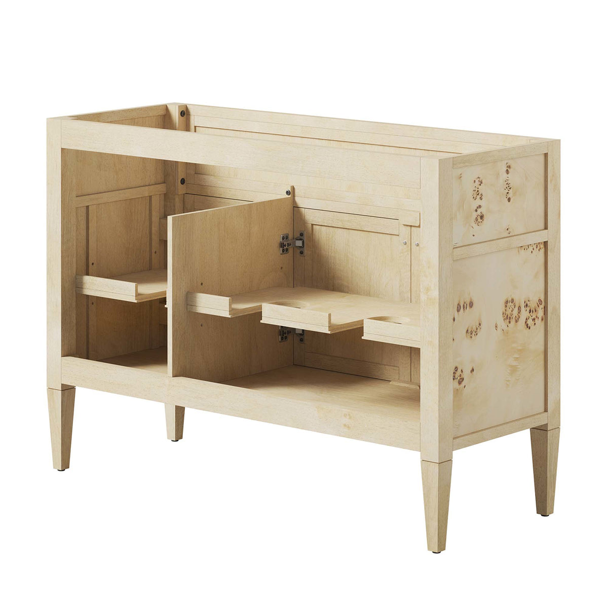 Elysian 48" Wood Bathroom Vanity Cabinet (Sink Basin Not Included) - Burl