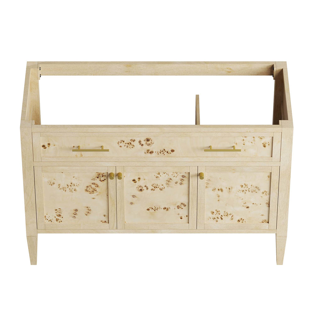 Elysian 48" Wood Bathroom Vanity Cabinet (Sink Basin Not Included) - Burl
