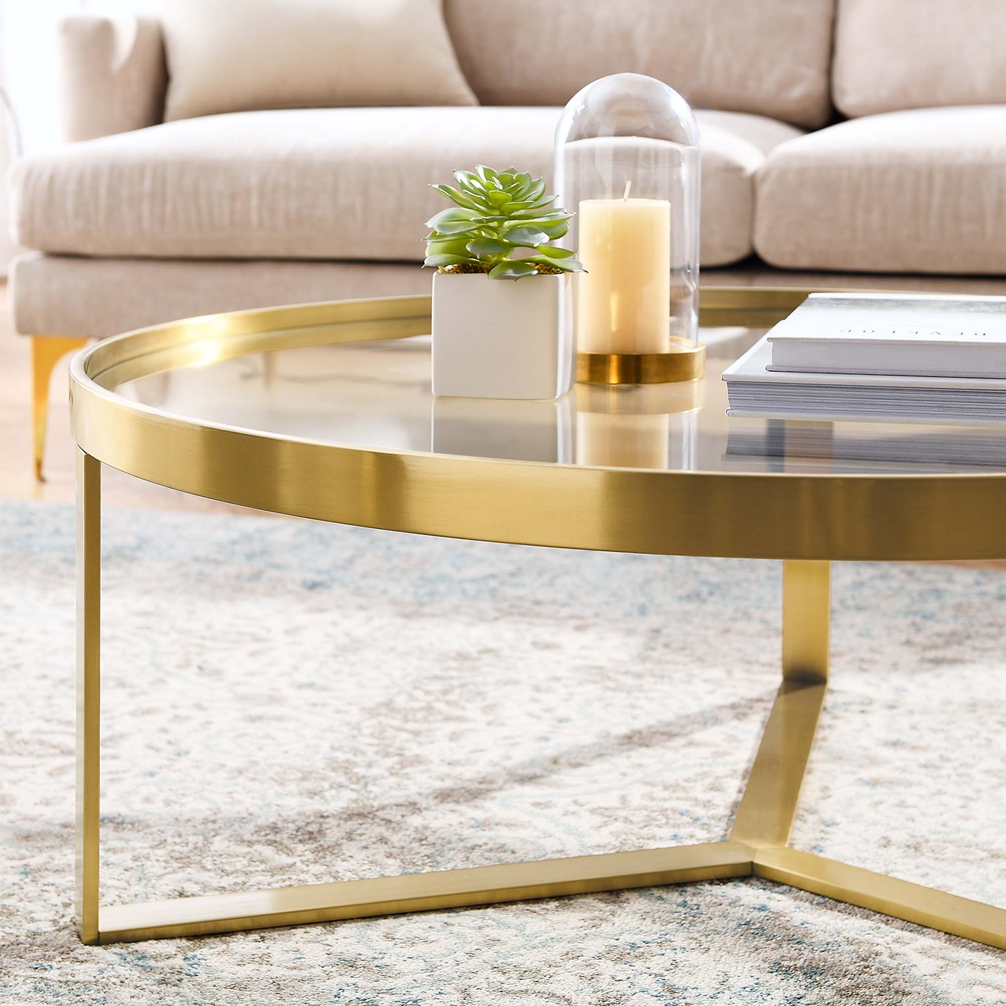 Relay Coffee Table - Gold