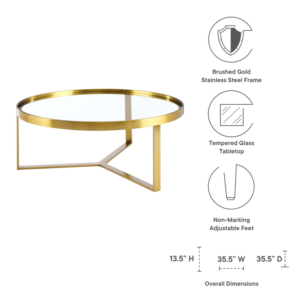 Relay Coffee Table - Gold