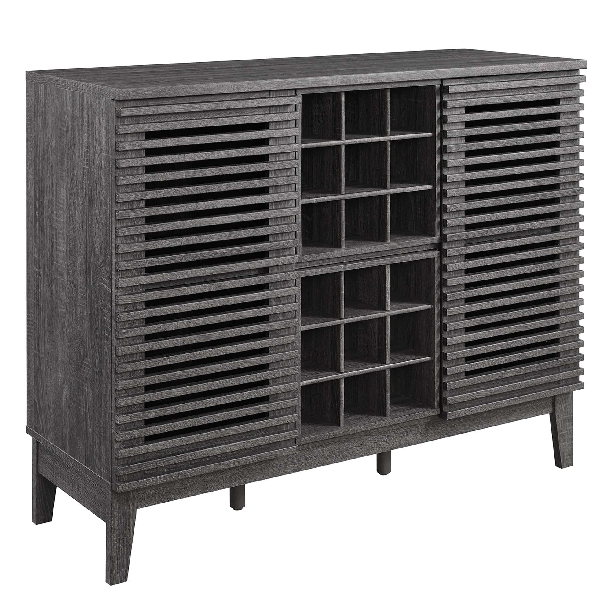 Render Bar Cabinet - Charcoal
