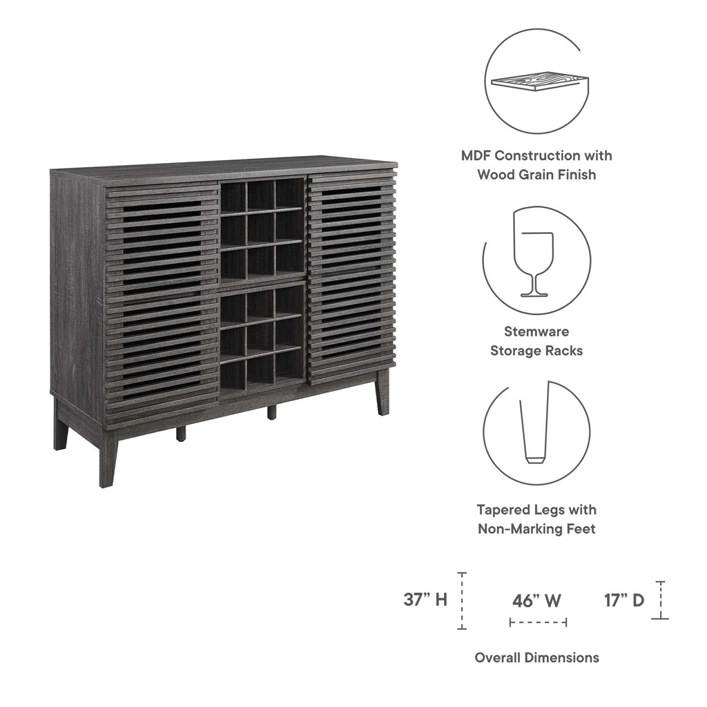 Render Bar Cabinet - Charcoal