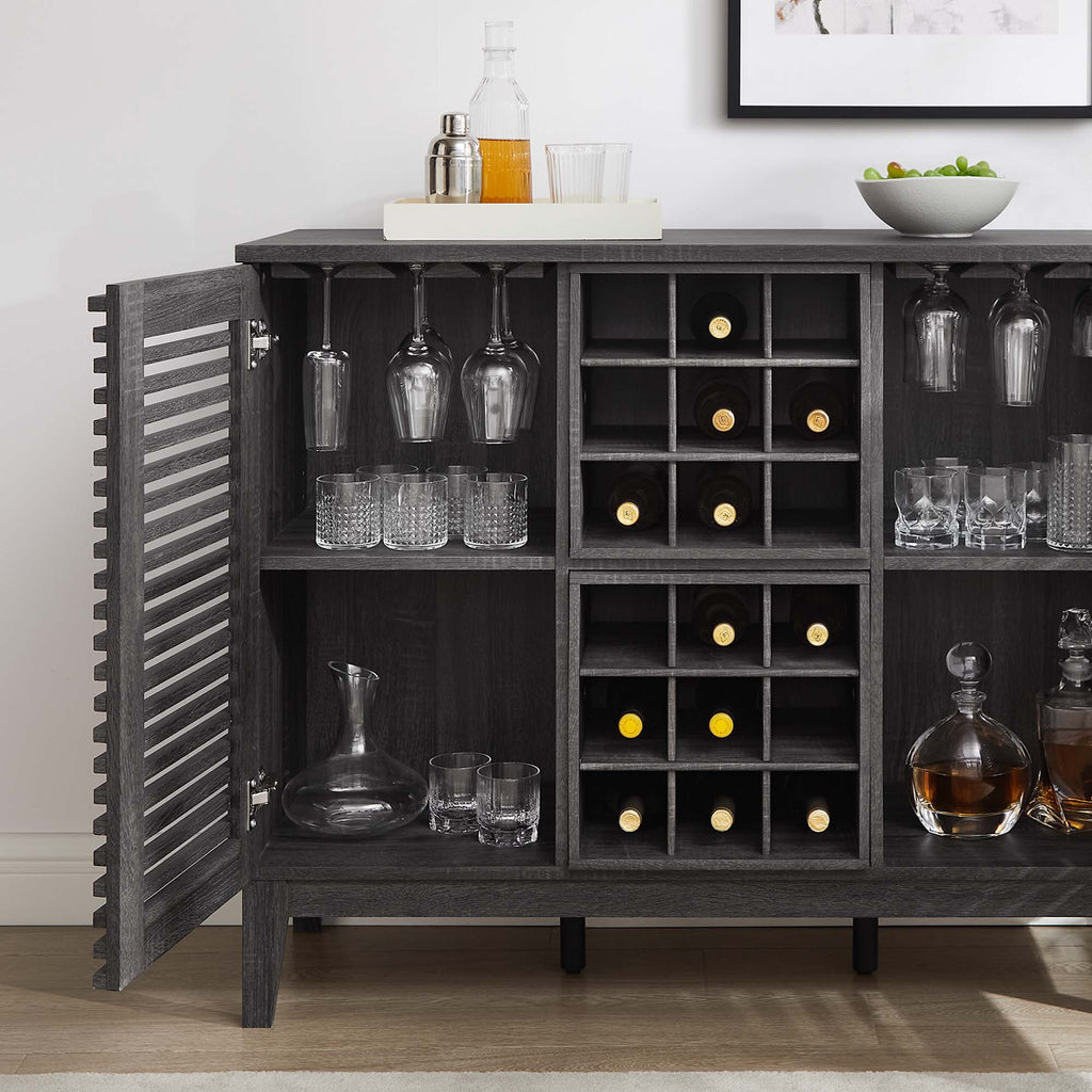 Render Bar Cabinet - Charcoal