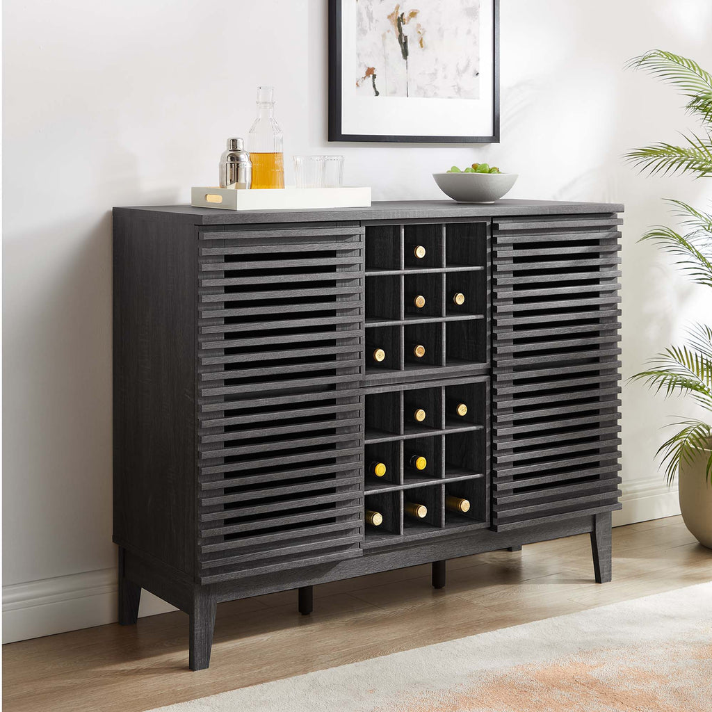 Render Bar Cabinet - Charcoal