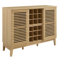 Render Bar Cabinet - Oak