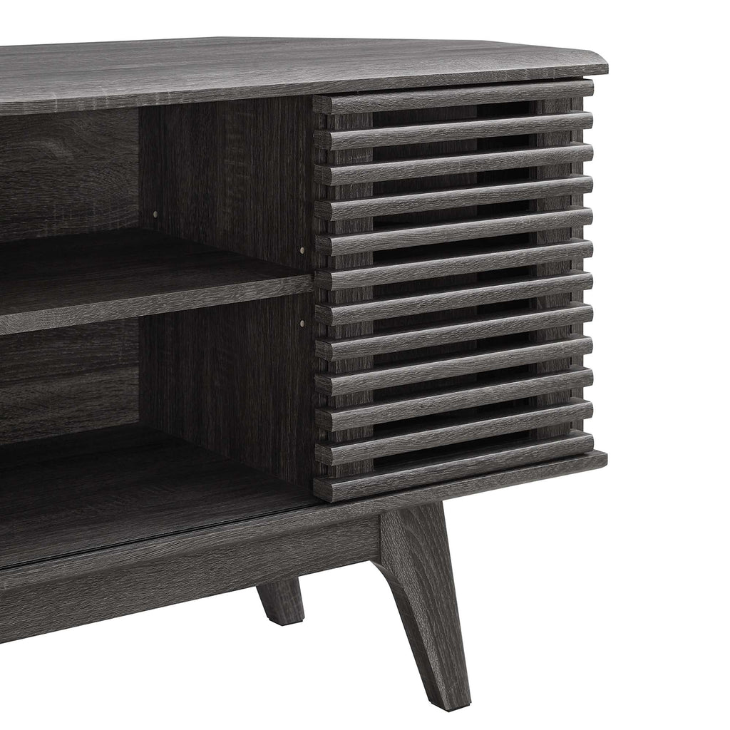 Render 46" Corner TV Stand - Charcoal