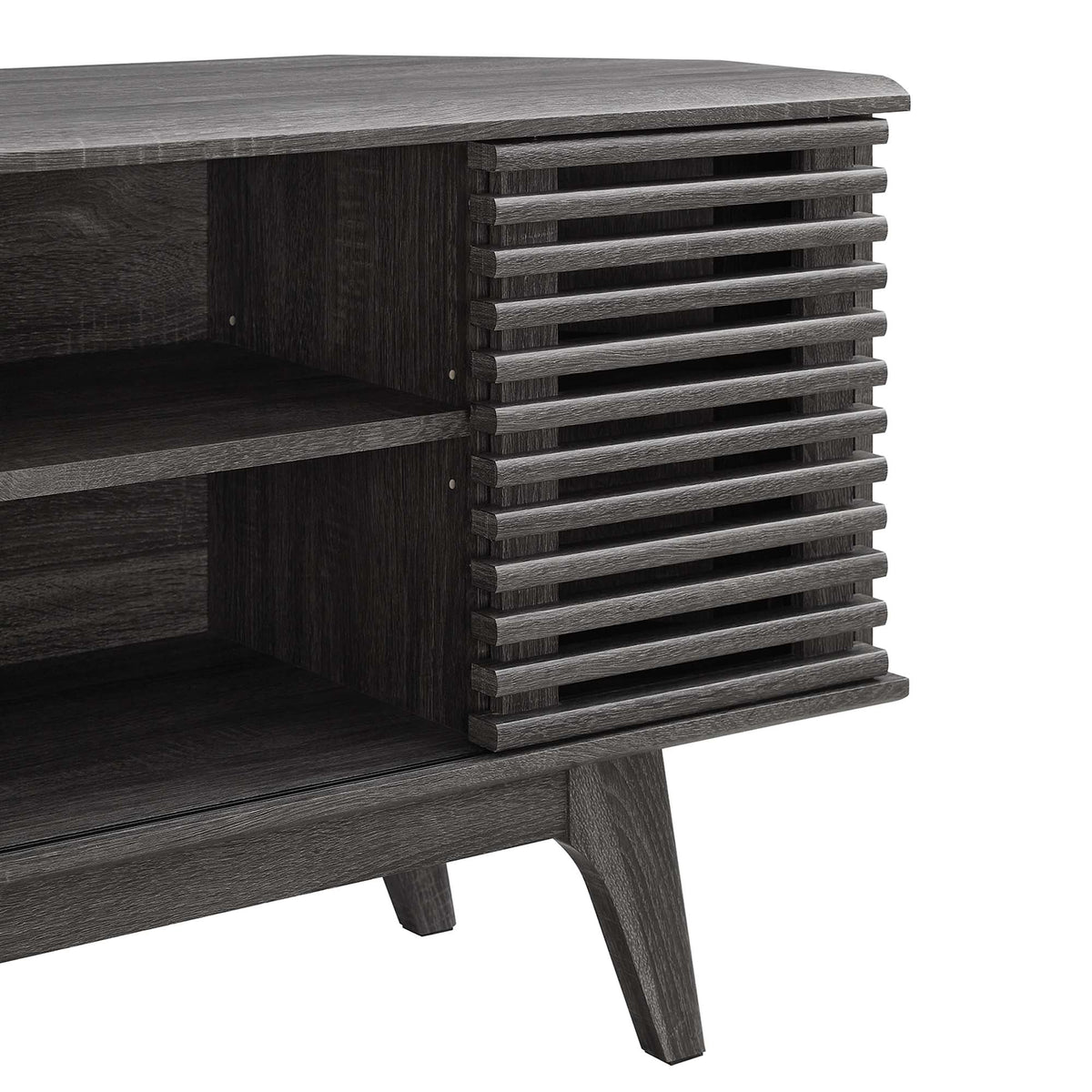 Render 46" Corner TV Stand - Charcoal