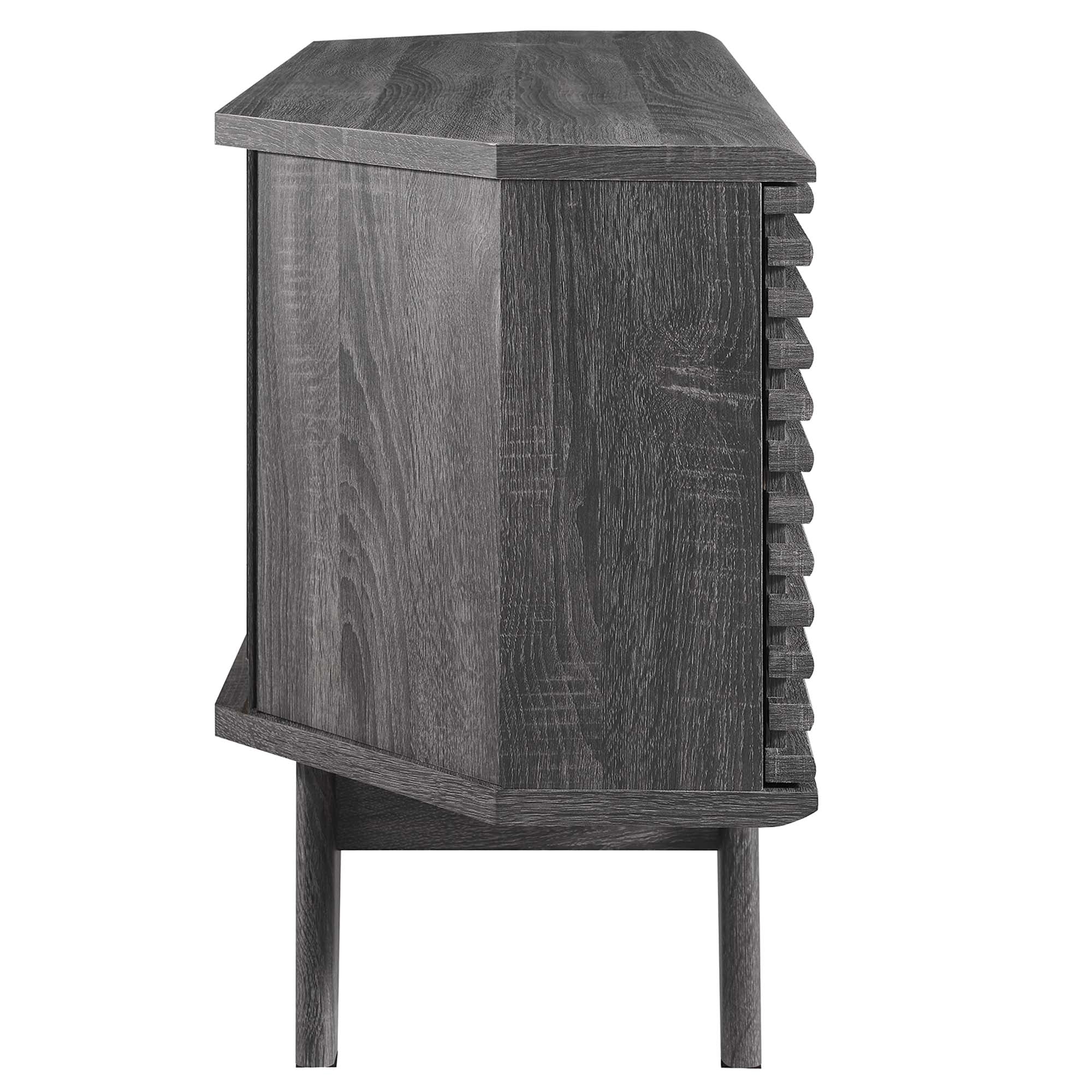 Render 46" Corner TV Stand - Charcoal