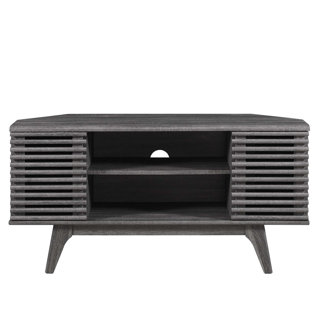 Render 46" Corner TV Stand - Charcoal