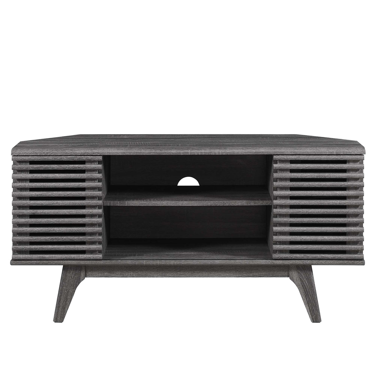 Render 46" Corner TV Stand - Charcoal