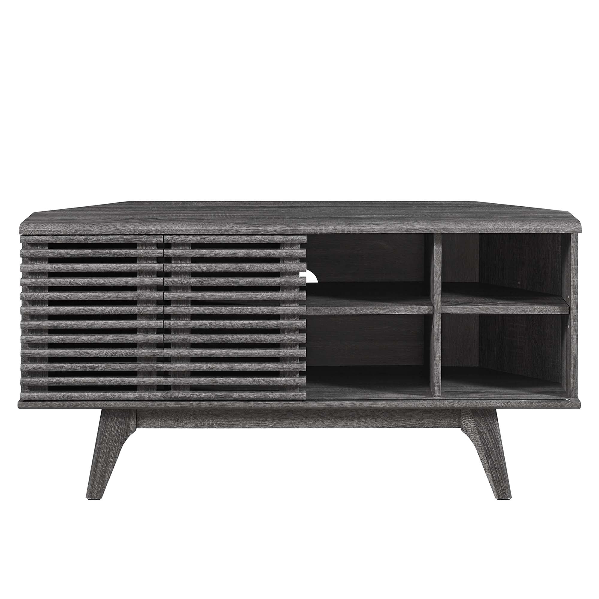 Render 46" Corner TV Stand - Charcoal
