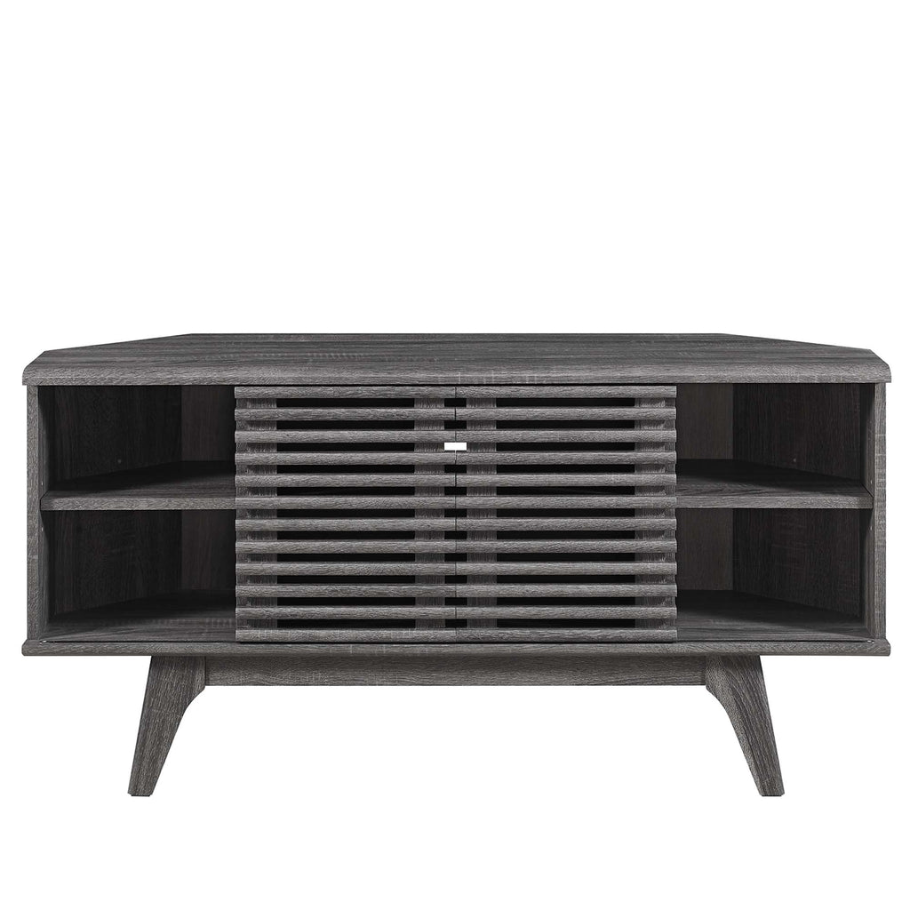 Render 46" Corner TV Stand - Charcoal