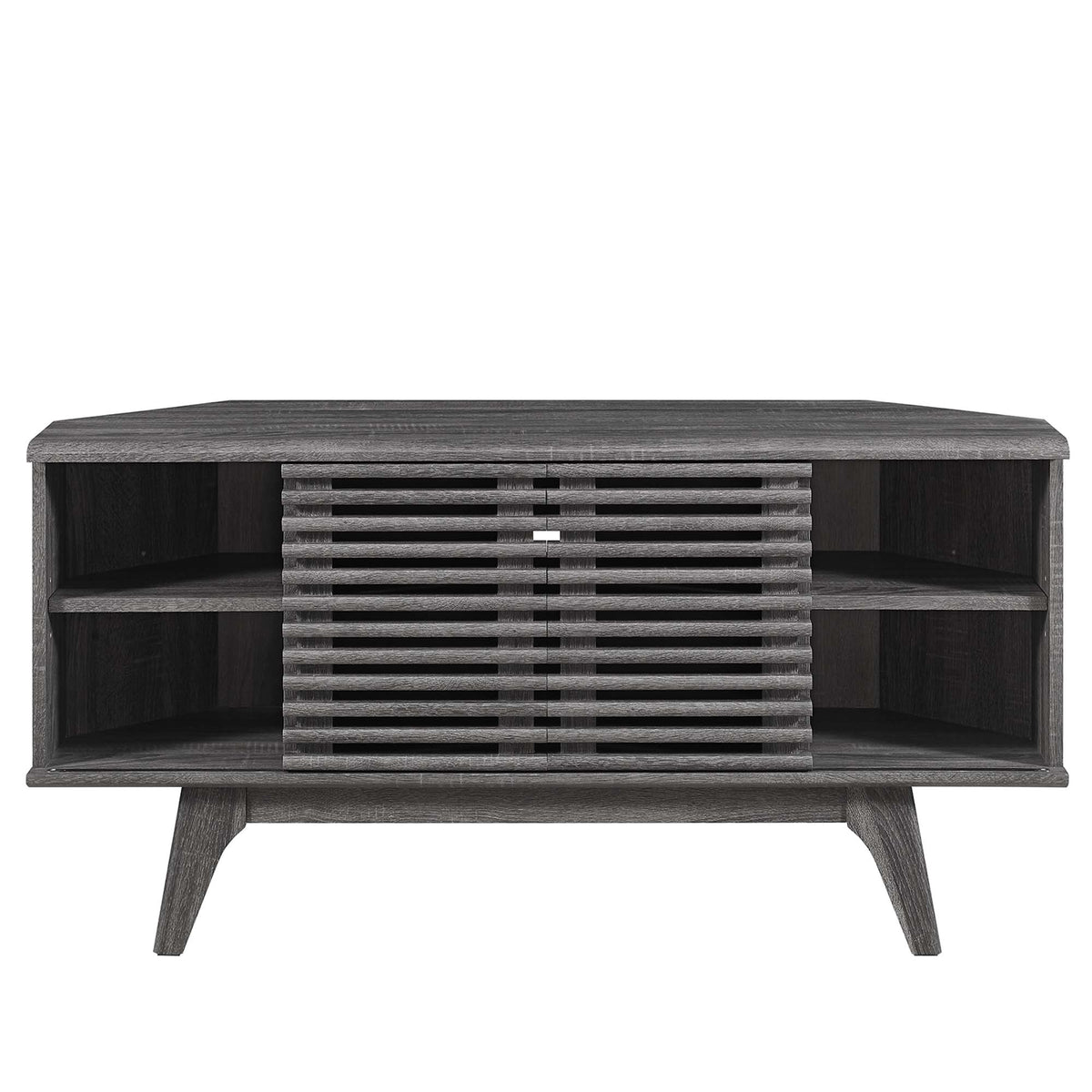Render 46" Corner TV Stand - Charcoal