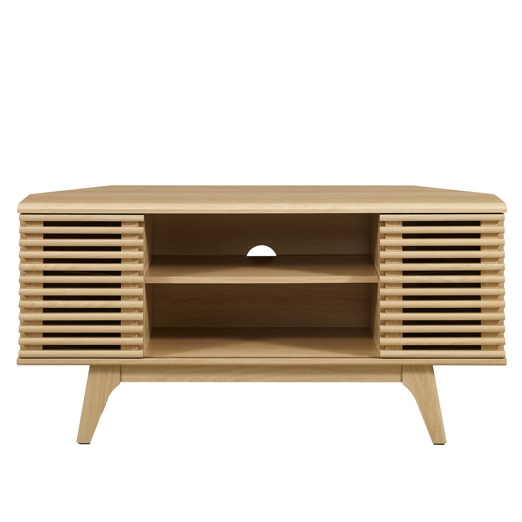 Render 46" Corner TV Stand - Oak