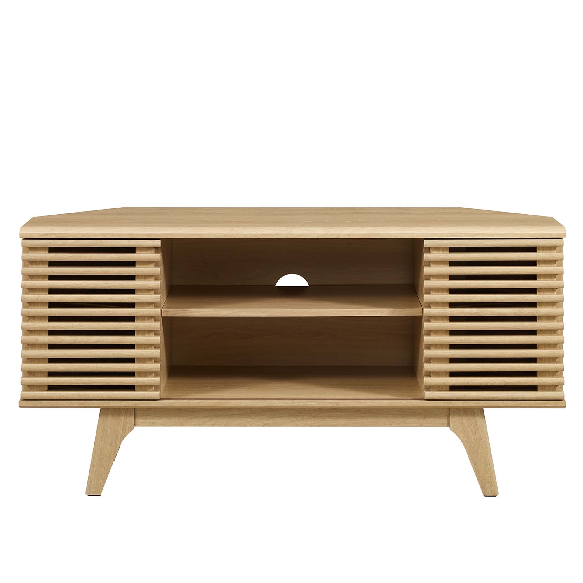 Render 46" Corner TV Stand - Oak