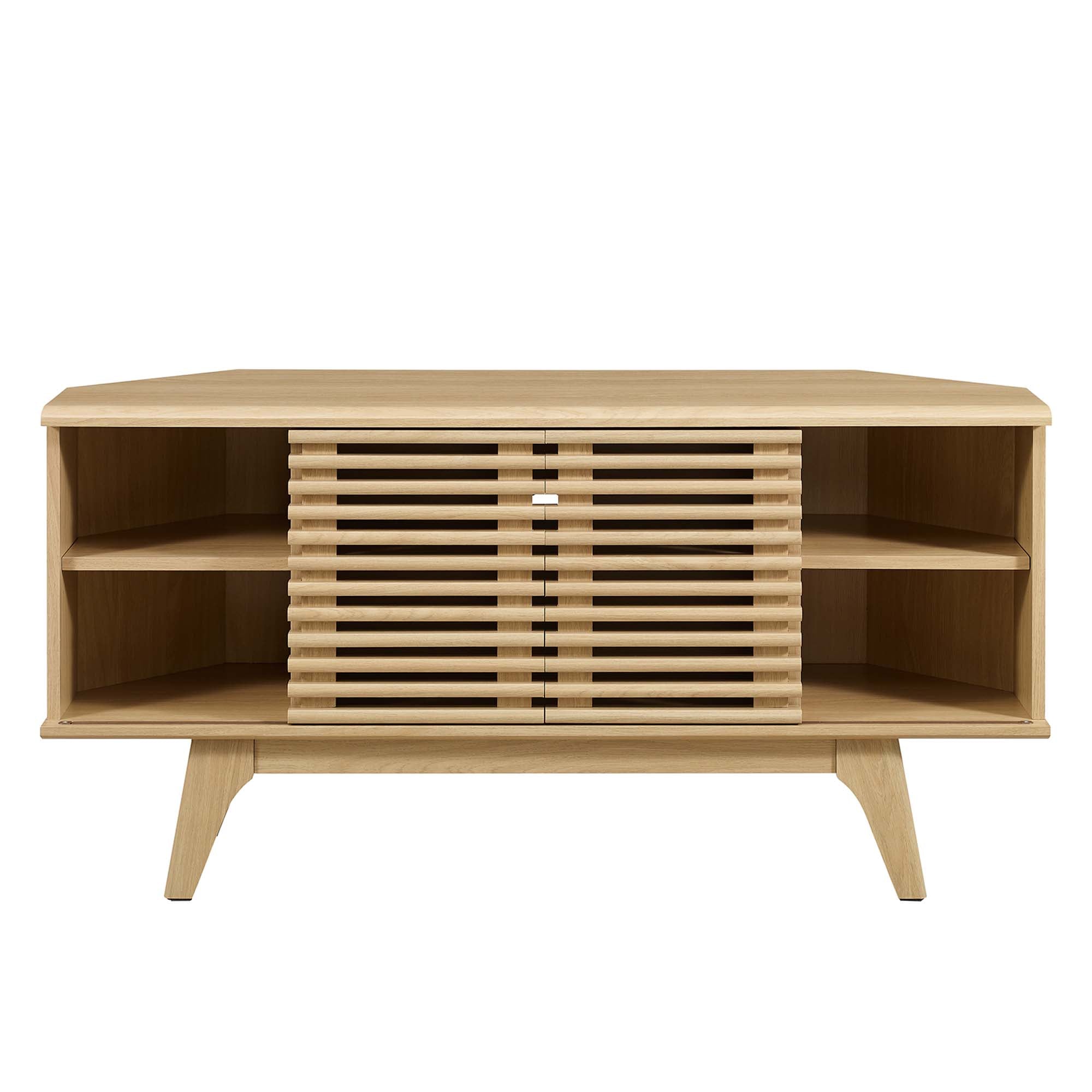 Render 46" Corner TV Stand - Oak
